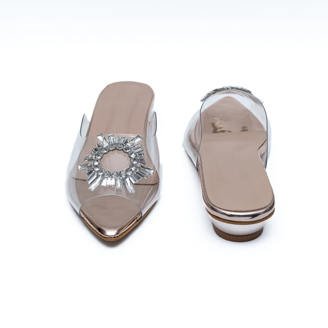 Amina Broach Flats - Rose Gold