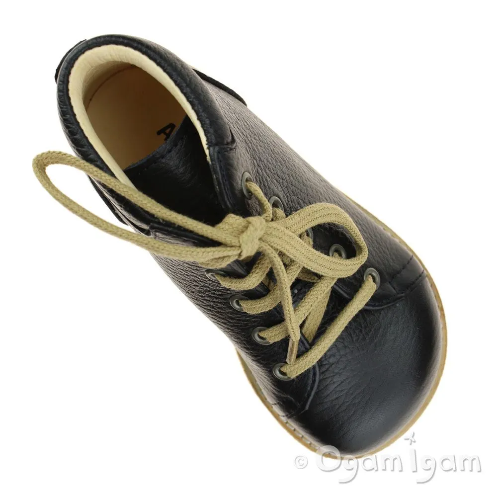 Angulus Lace Up Boots Boys Navy Boot