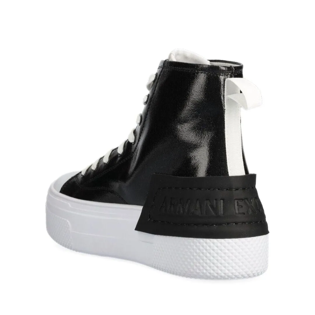 ARMANI EXCHANGE Platform Logo Sneakers Women XDZ030-BLK