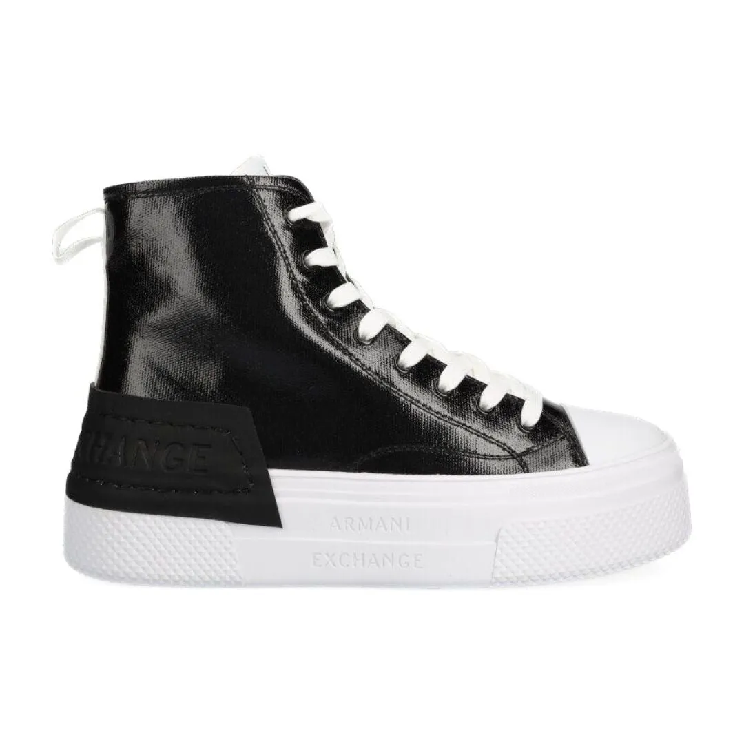 ARMANI EXCHANGE Platform Logo Sneakers Women XDZ030-BLK