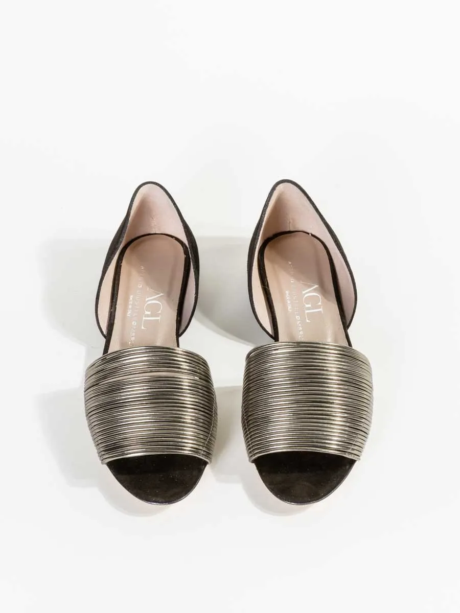 ballet glass velour flat