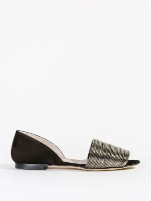 ballet glass velour flat