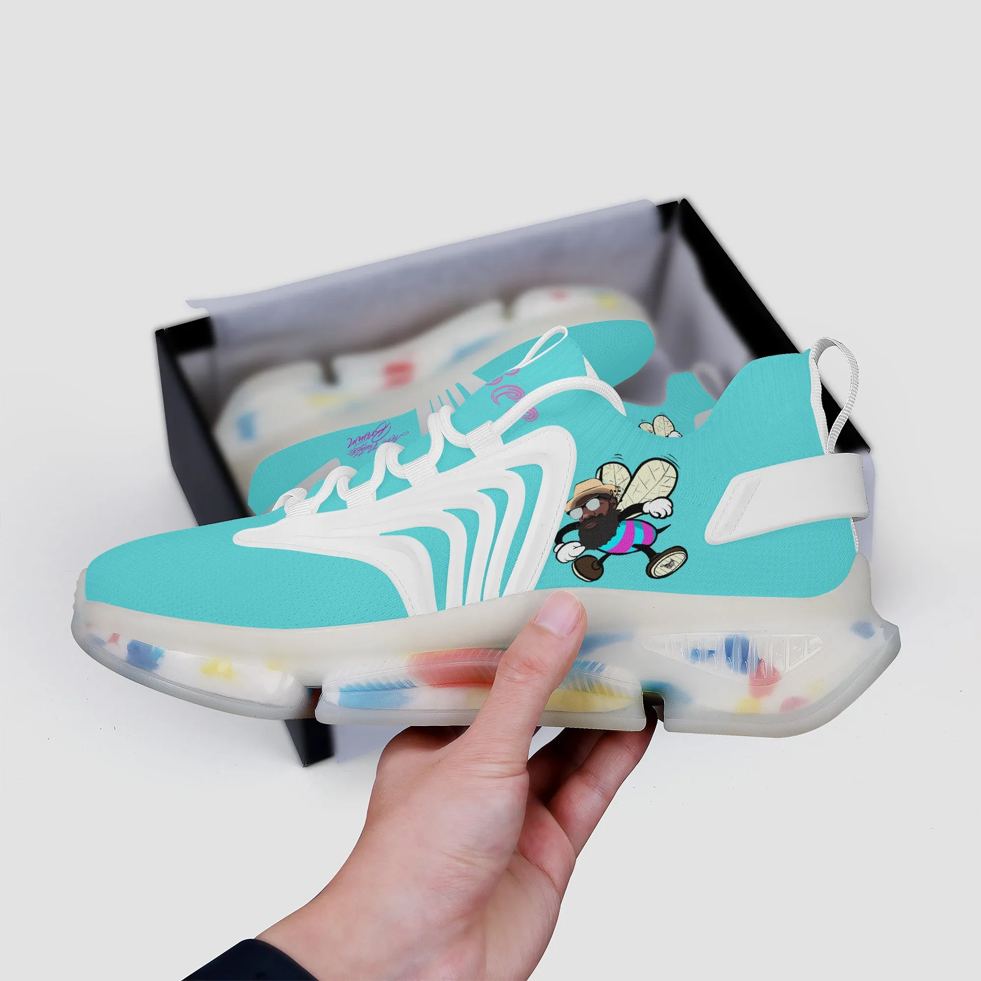 Be Who Bee! Air Max React Sneakers - White