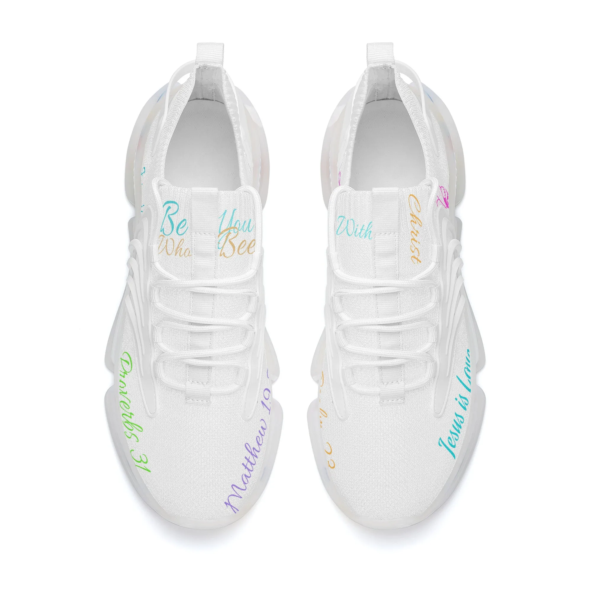 Be Who You Bee with God Air Max React Sneakers - White