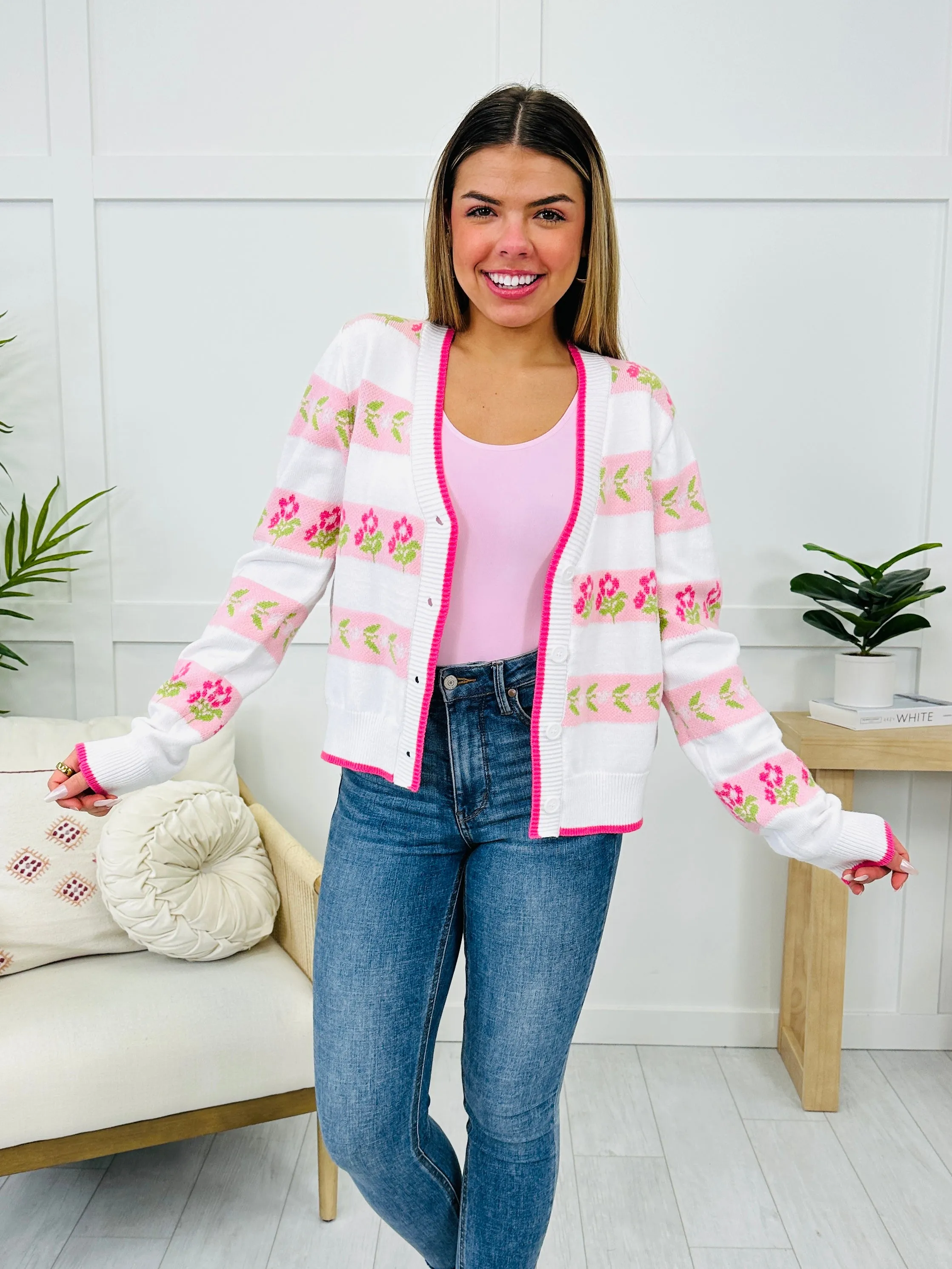 Blushing Blooms Cardigan