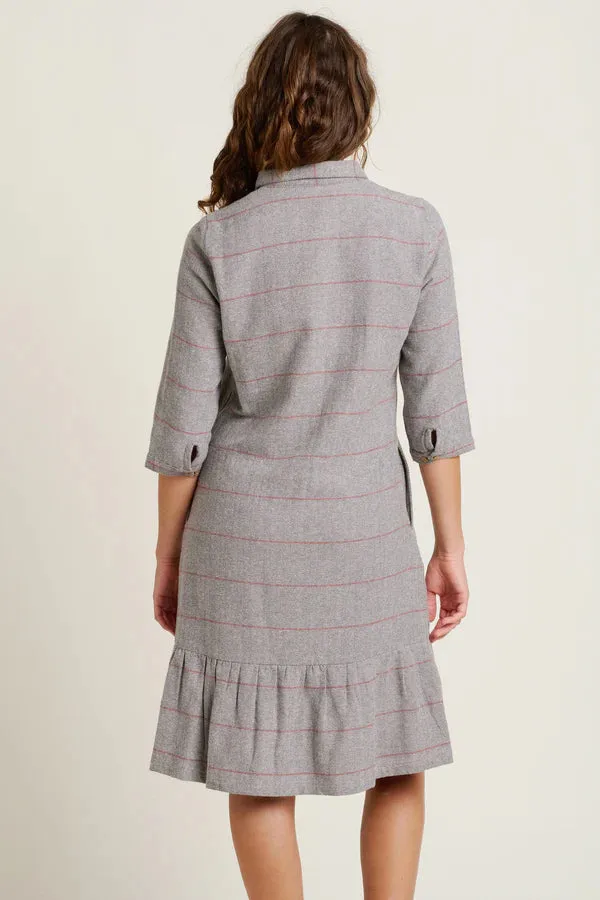 Brakeburn 12 Grey Westbourne Shirt Dress