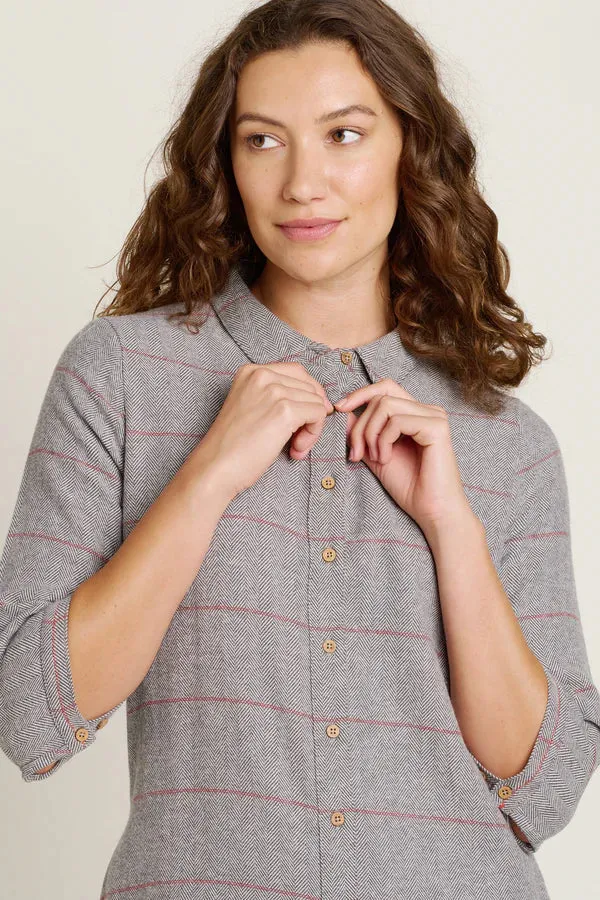 Brakeburn 12 Grey Westbourne Shirt Dress