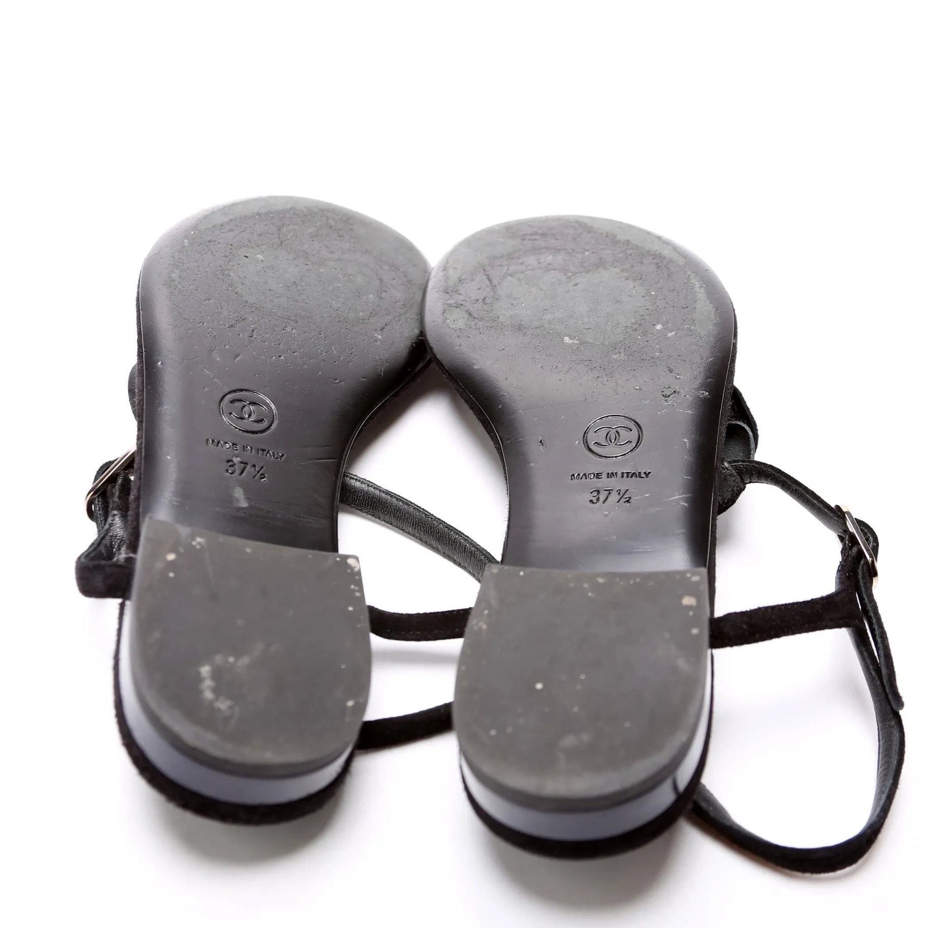 Camellia Flower T-Strap Sandals Size 37.5