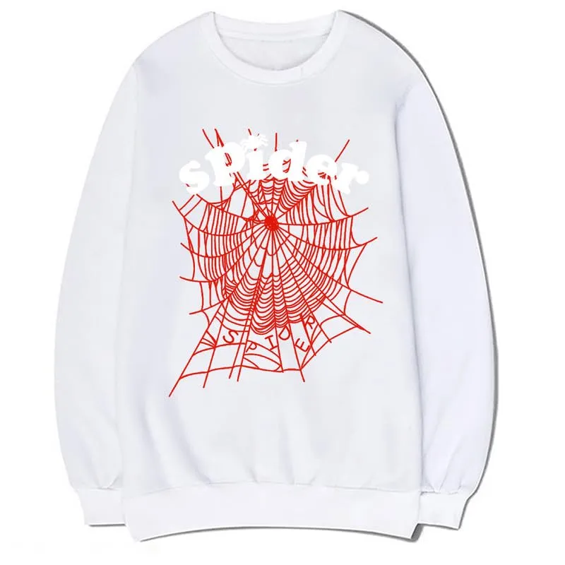 CORIRESHA Women's Spider Web Sweatshirt Crewneck Long Sleeve Casual Fall Cotton Pullover