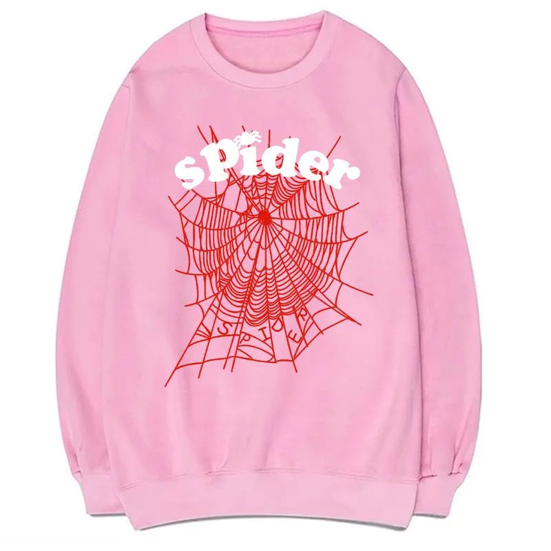 CORIRESHA Women's Spider Web Sweatshirt Crewneck Long Sleeve Casual Fall Cotton Pullover