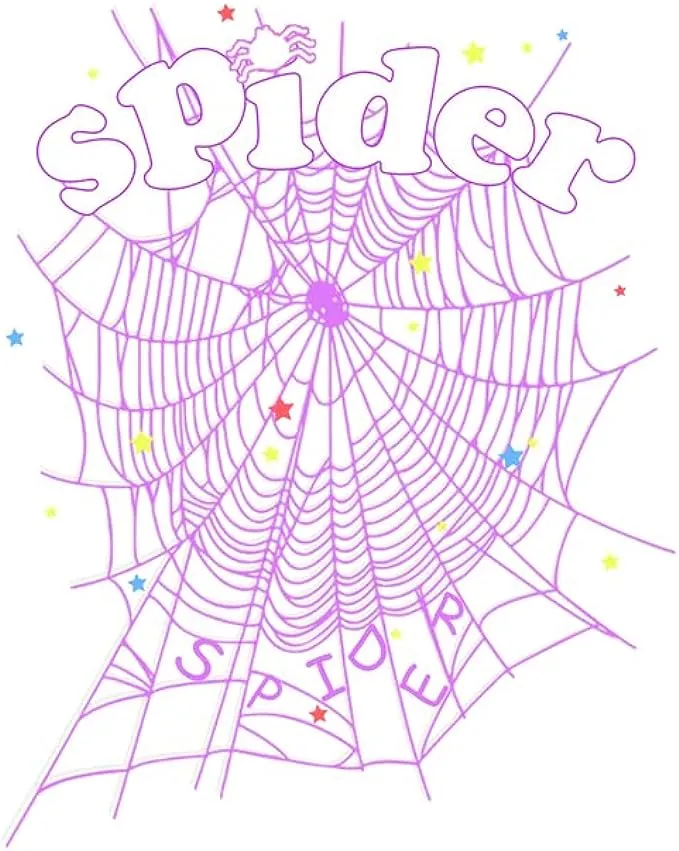 CORIRESHA Women's Spider Web Sweatshirt Crewneck Long Sleeve Casual Fall Cotton Pullover