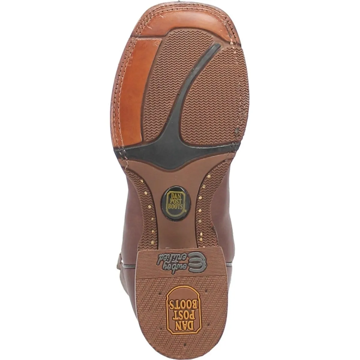 Dan Post Men's Milo Genuine Leather Square Toe Boots - Brown