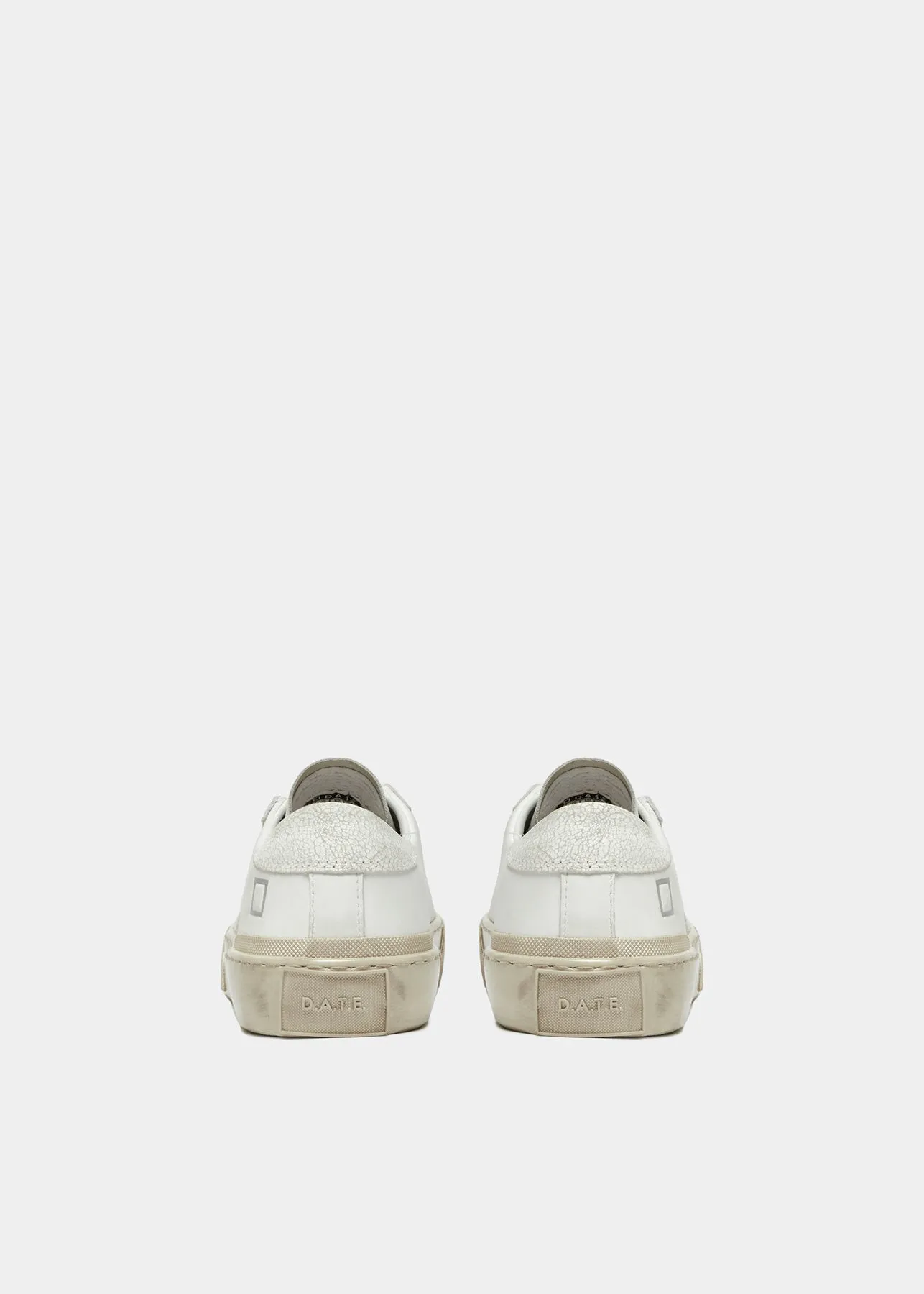 D.A.T.E Hill Low Used Effect Sneaker - White