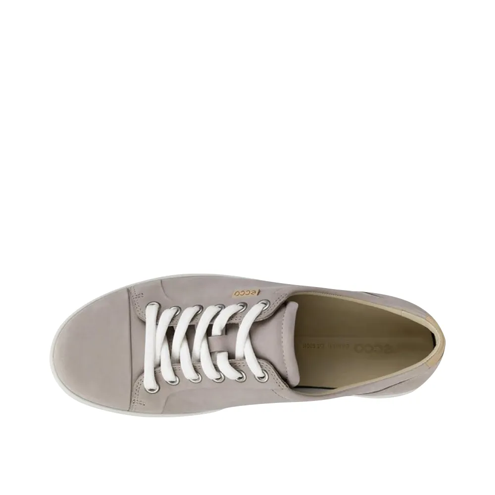 Ecco Women's Soft 7 Suede Lace Sneaker (Grey Rose)