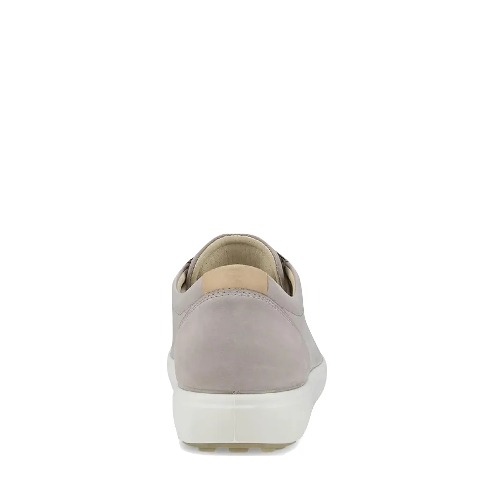Ecco Women's Soft 7 Suede Lace Sneaker (Grey Rose)