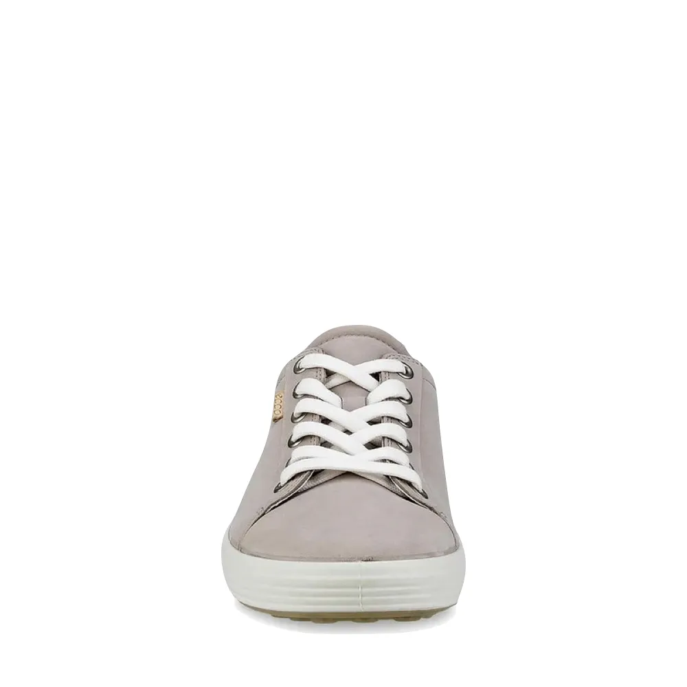 Ecco Women's Soft 7 Suede Lace Sneaker (Grey Rose)