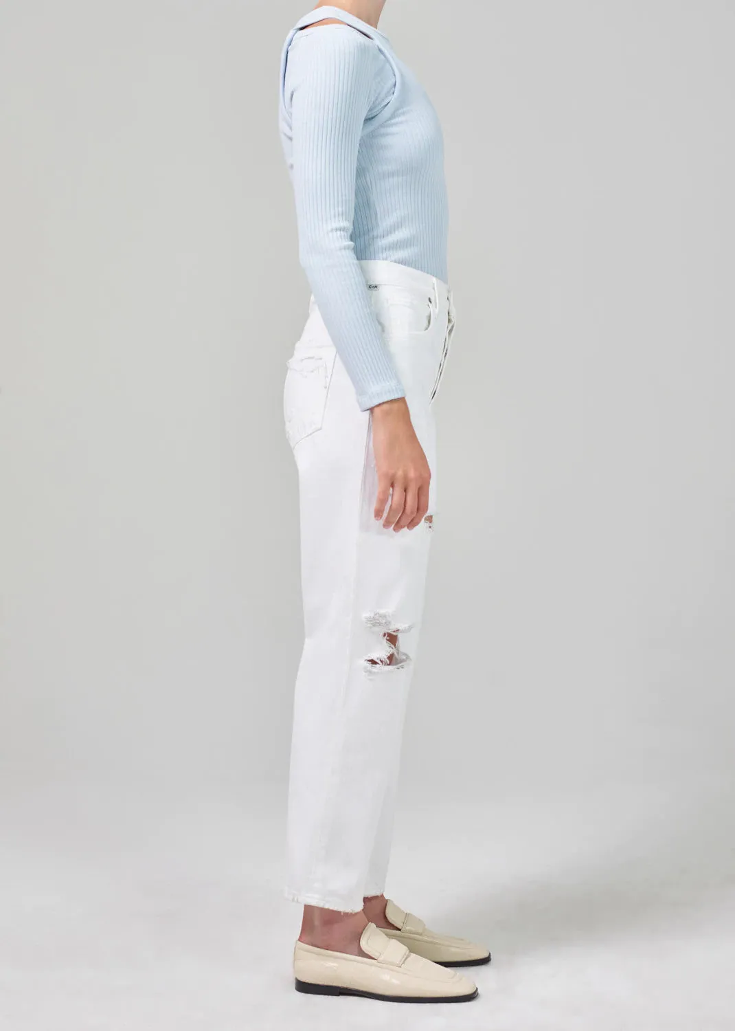 Emery Crop Relaxed Straight - Marscapone