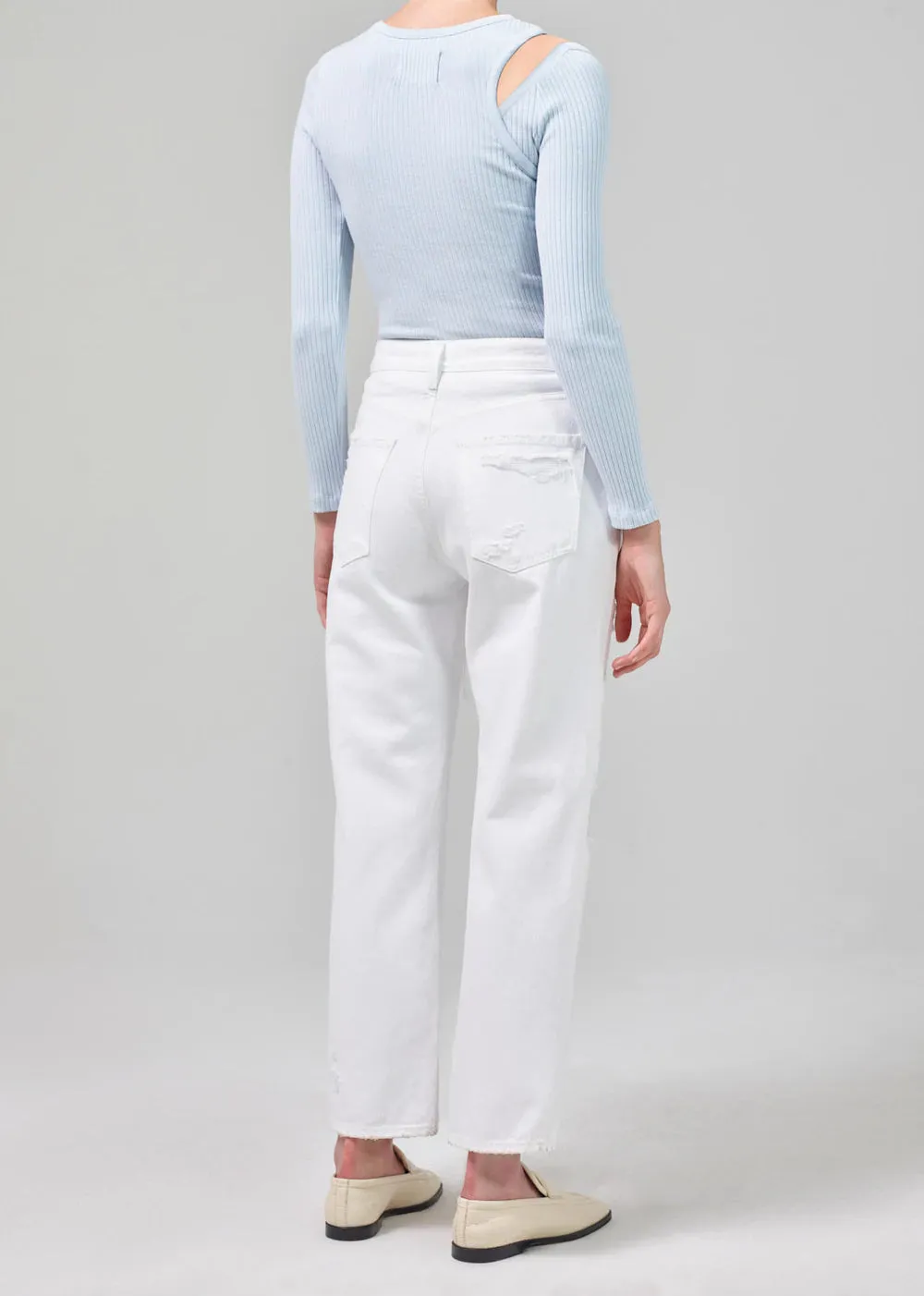 Emery Crop Relaxed Straight - Marscapone