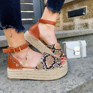Espadrillas pitonate