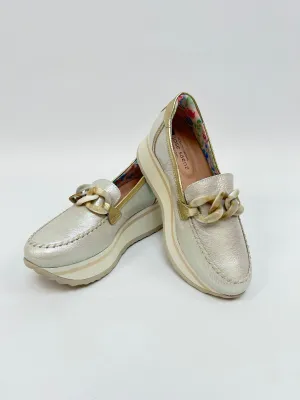 JOSE SAENZ Iridescent Buckle Loafers
