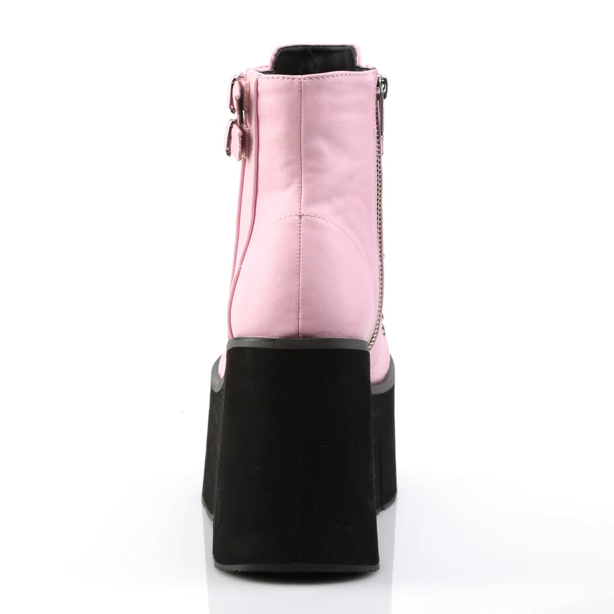 KERA-21 DemoniaCult Baby Pink Vegan Leather Sexy Women's Ankle Boots (Alternative Footwear)