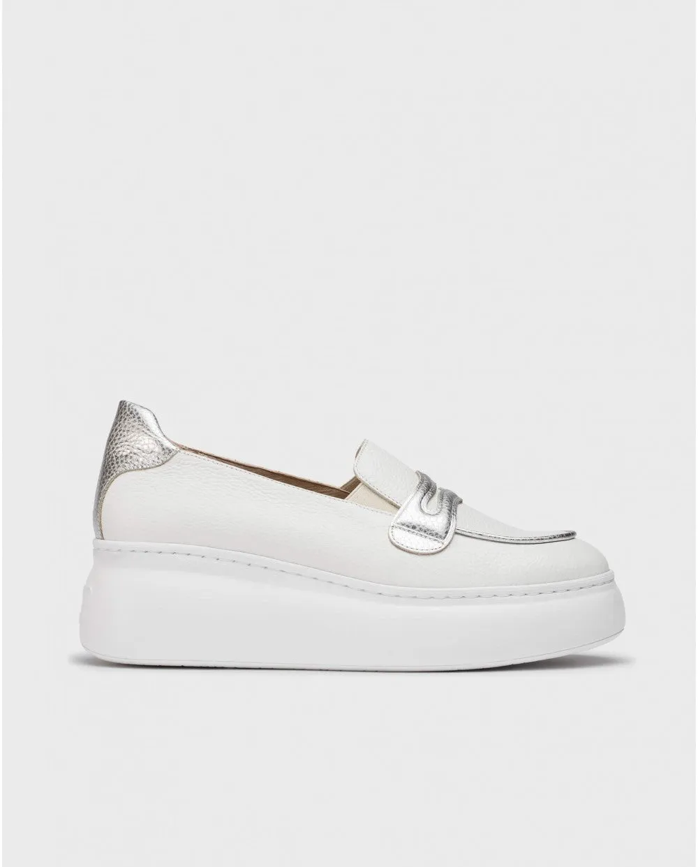 Low Wedge Loafer - Off White