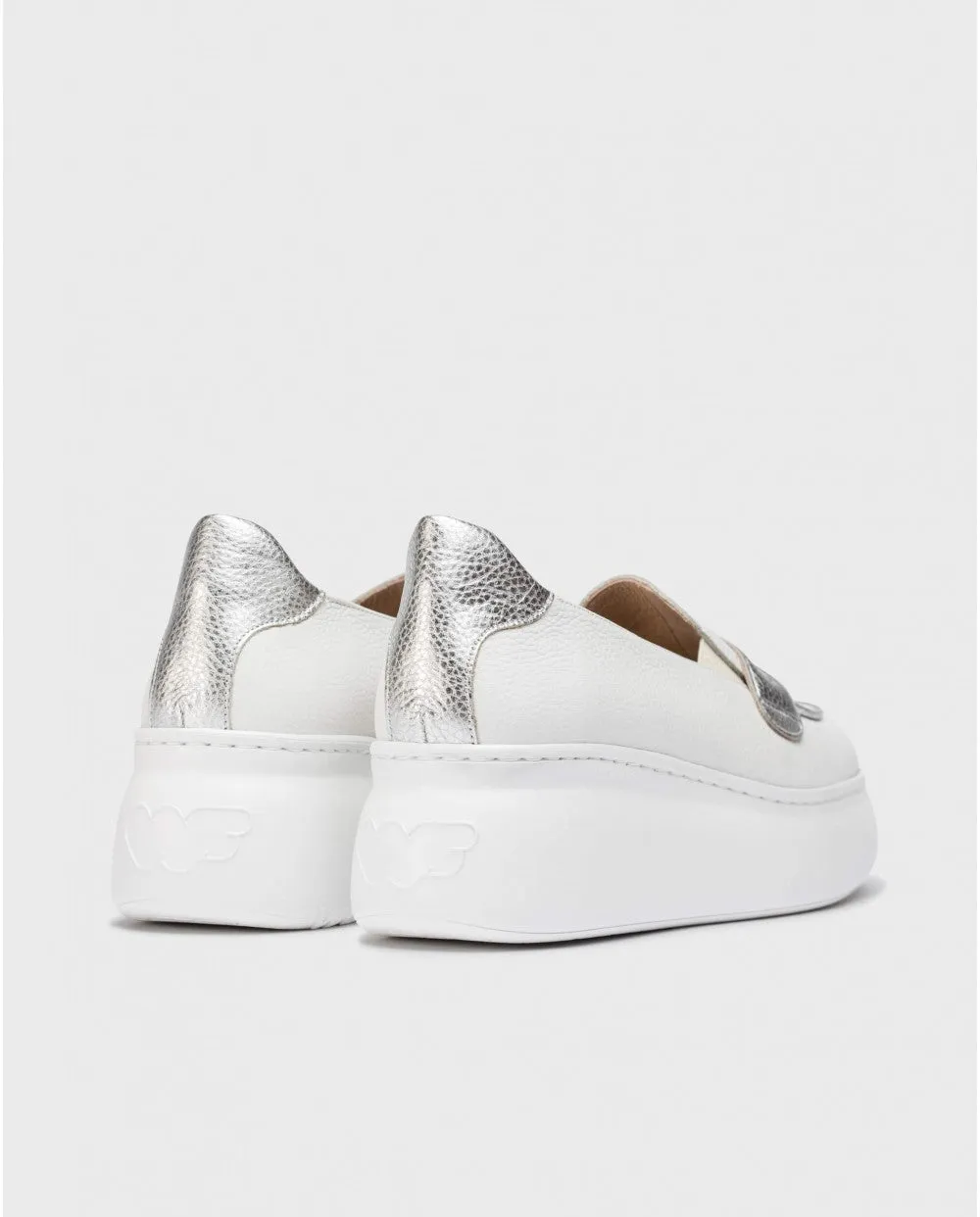 Low Wedge Loafer - Off White
