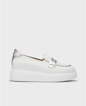 Low Wedge Loafer - Off White