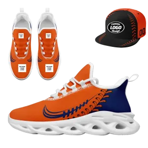 Luxury Gifts,Personalized Fashionable Combo Deal, Custom Trendy Baseball Hat and Sneakers,Fans Gift