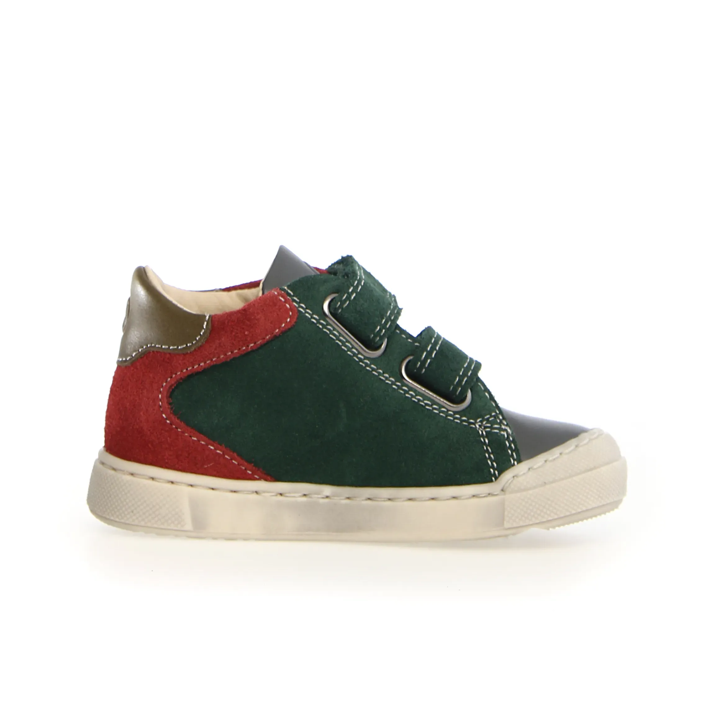 Naturino Nerys Vl Boy's and Girl's Casual Shoes - Anthracite/Green Bottle/New Granata