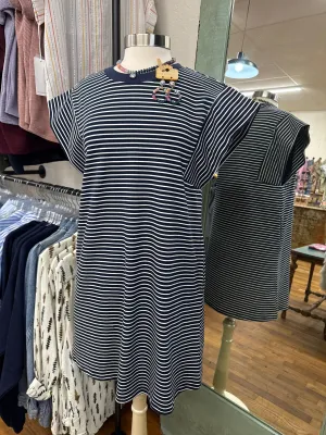 Navy Striped Dress