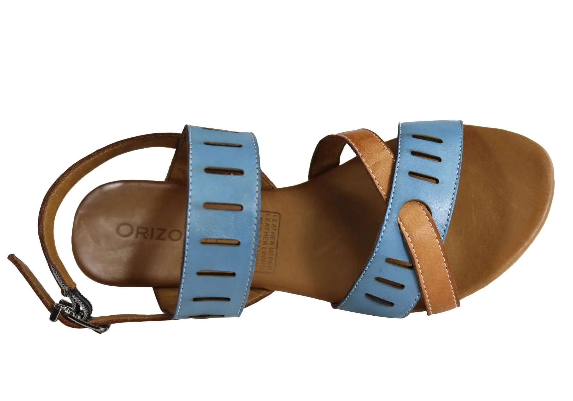 Orizonte Toto Womens European Leather Comfortable Flat Fashion Sandals