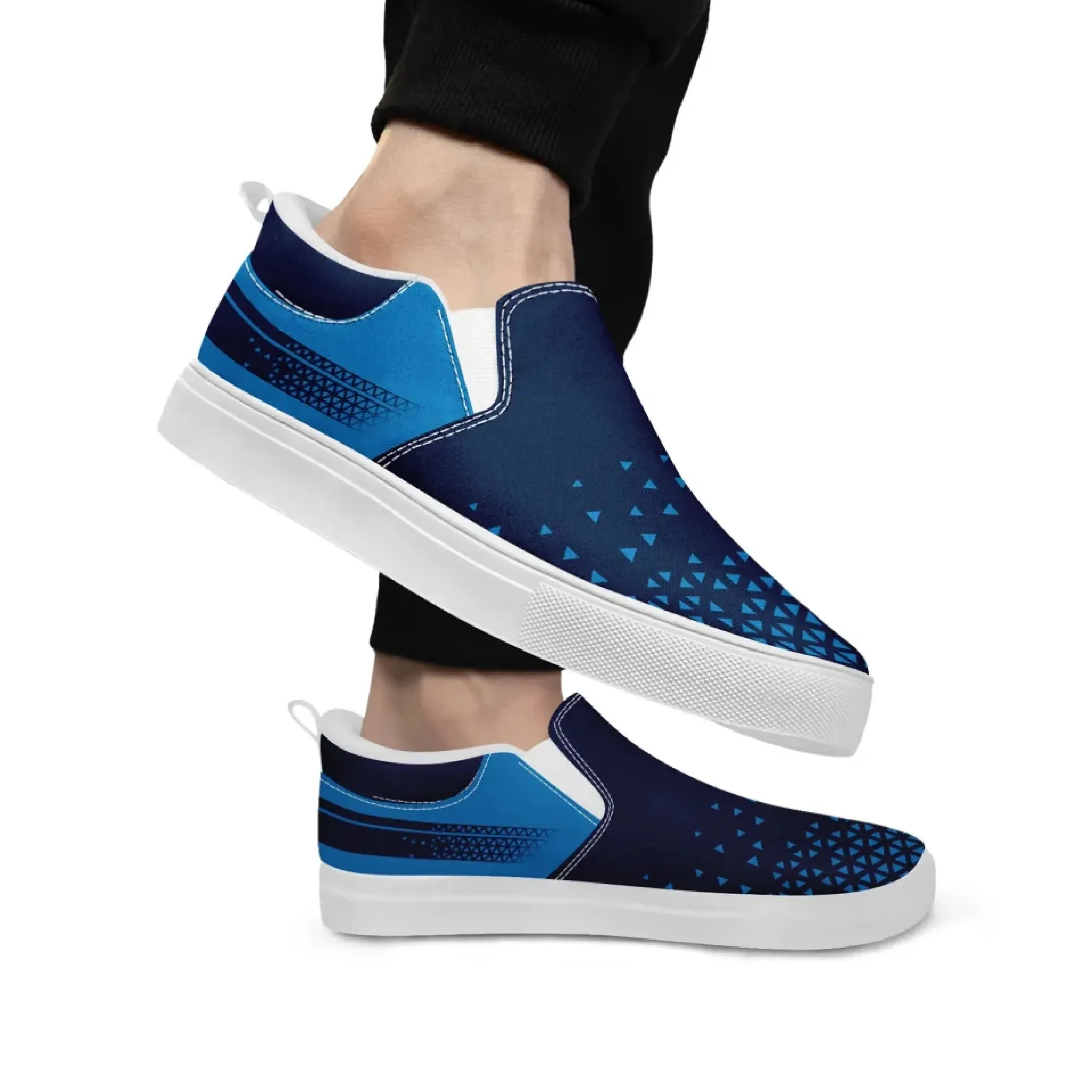 Personalized Event Fashion Sneakers, Custom Stylish and Comfortable Slip On Shoes, Company Gift