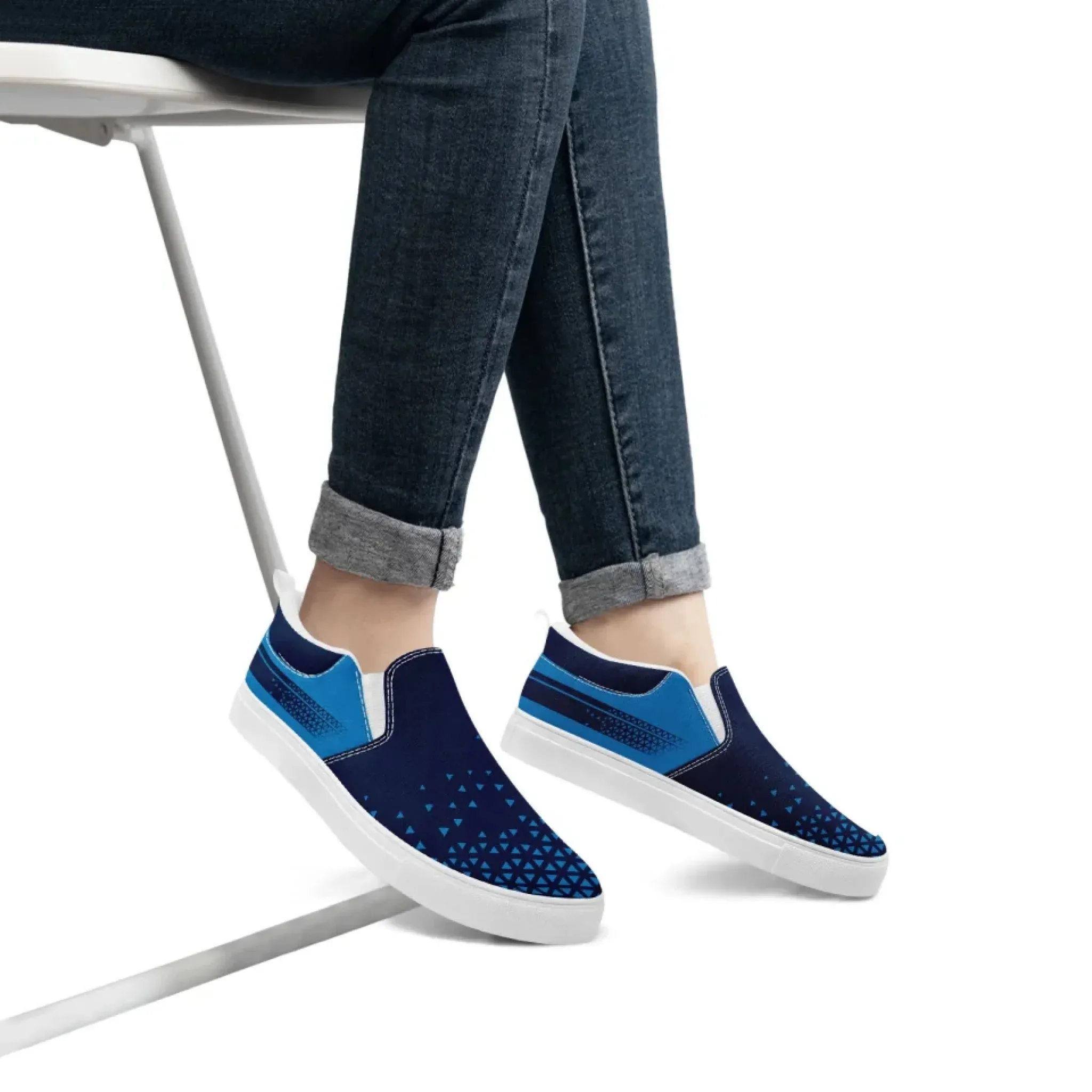 Personalized Event Fashion Sneakers, Custom Stylish and Comfortable Slip On Shoes, Company Gift