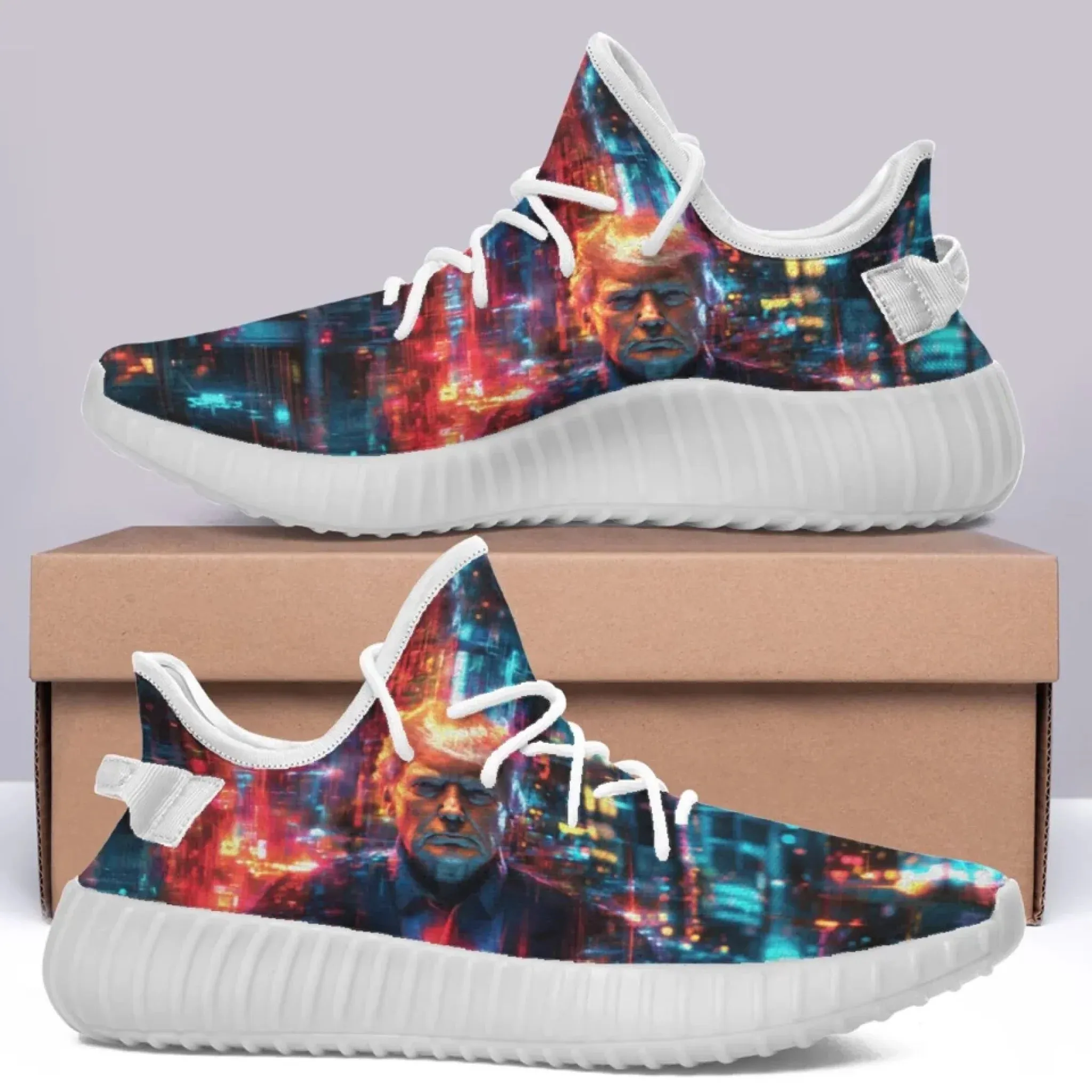 Personalized Trump Sneakers, Custom Breathable Yeeze Shoes, Pride Unisex Shoes