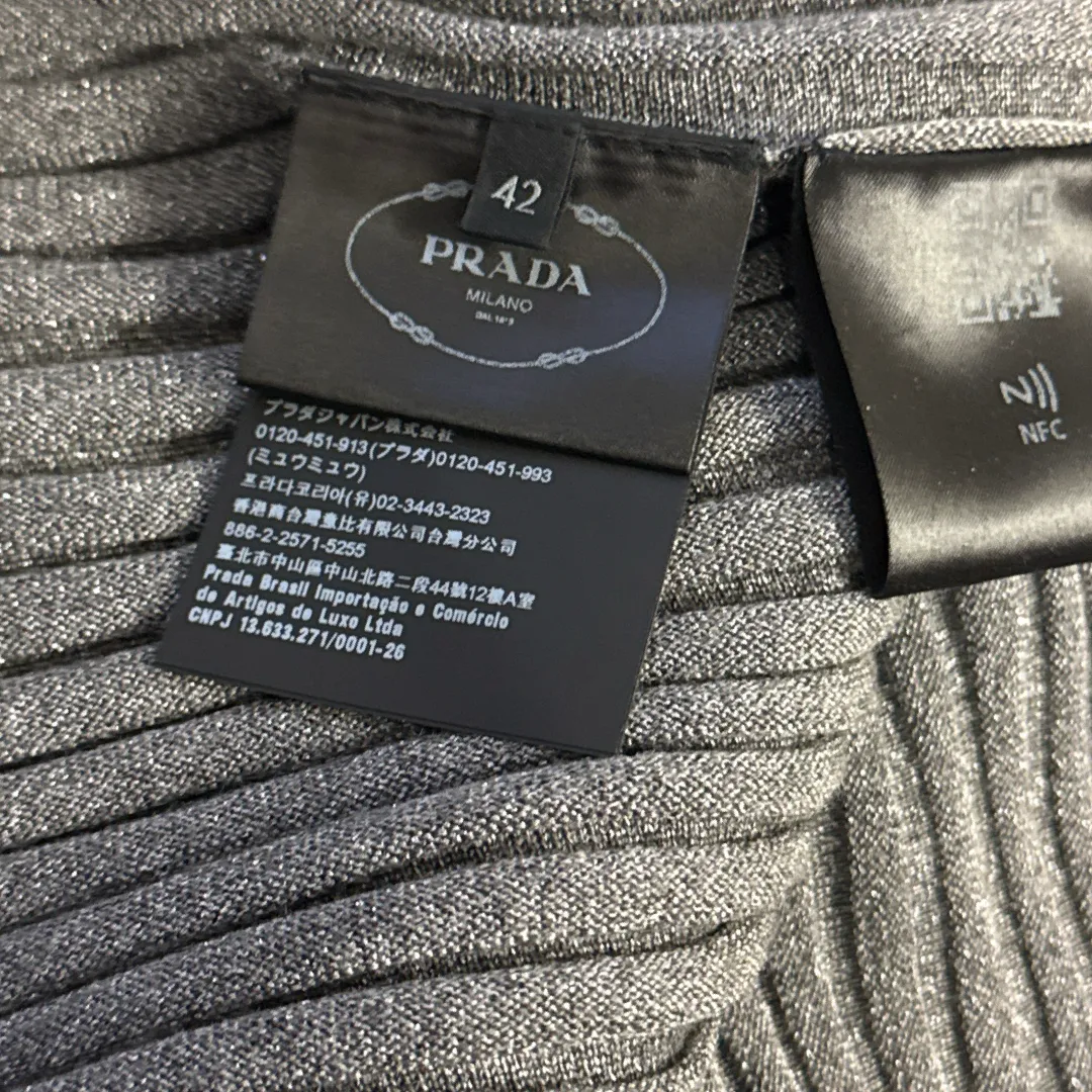 Prada glitter grey Skirt