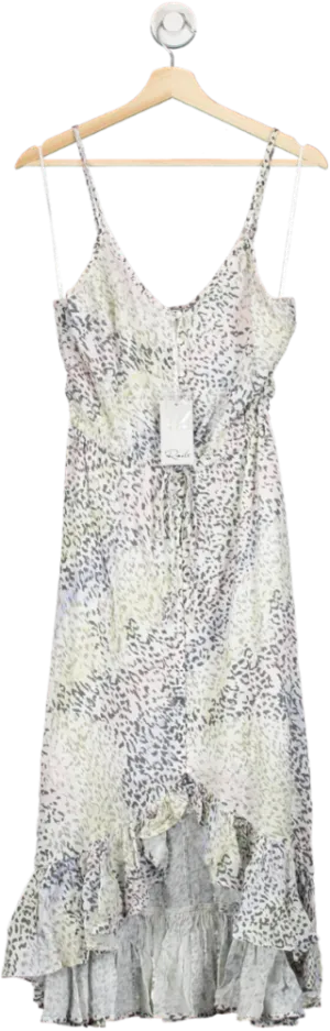 Rails White Frida Linen Mix Dress - Rainbow Cheetah UK XS