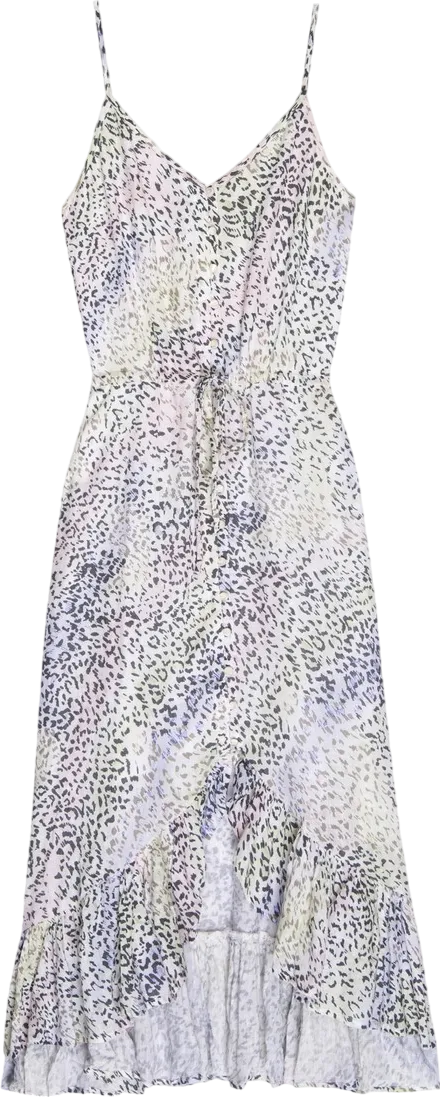 Rails White Frida Linen Mix Dress - Rainbow Cheetah UK XS