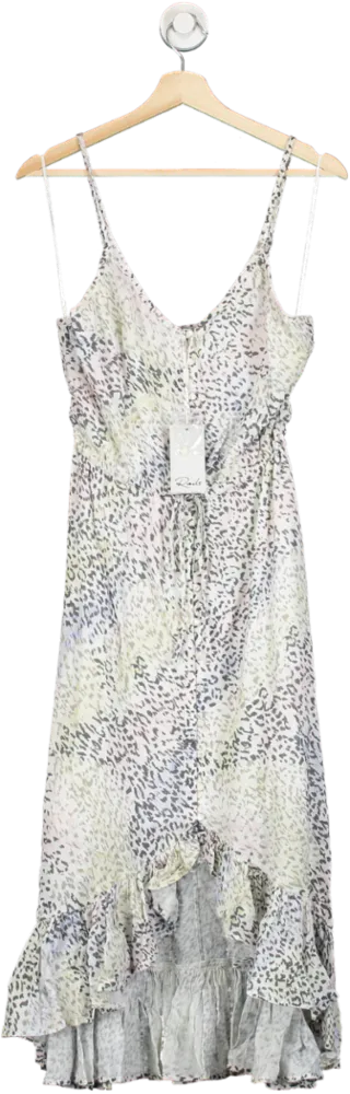 Rails White Frida Linen Mix Dress - Rainbow Cheetah UK XS