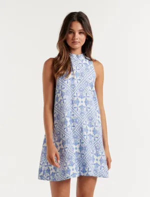 Remy Linen Swing Mini Dress