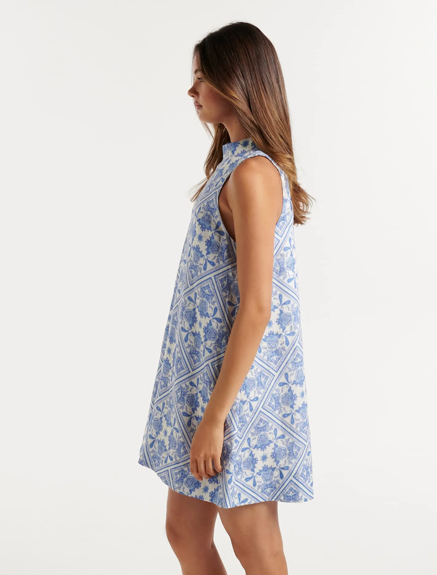 Remy Linen Swing Mini Dress