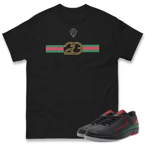 Retro 2 Low Gucci 23 Ribbon Shirt