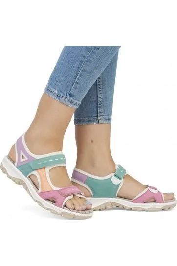 Rieker Women's Walking Sandals 68866-92 multi