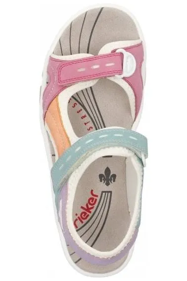 Rieker Women's Walking Sandals 68866-92 multi