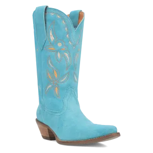 Sabana Blue Suede Leather Boots (DS)