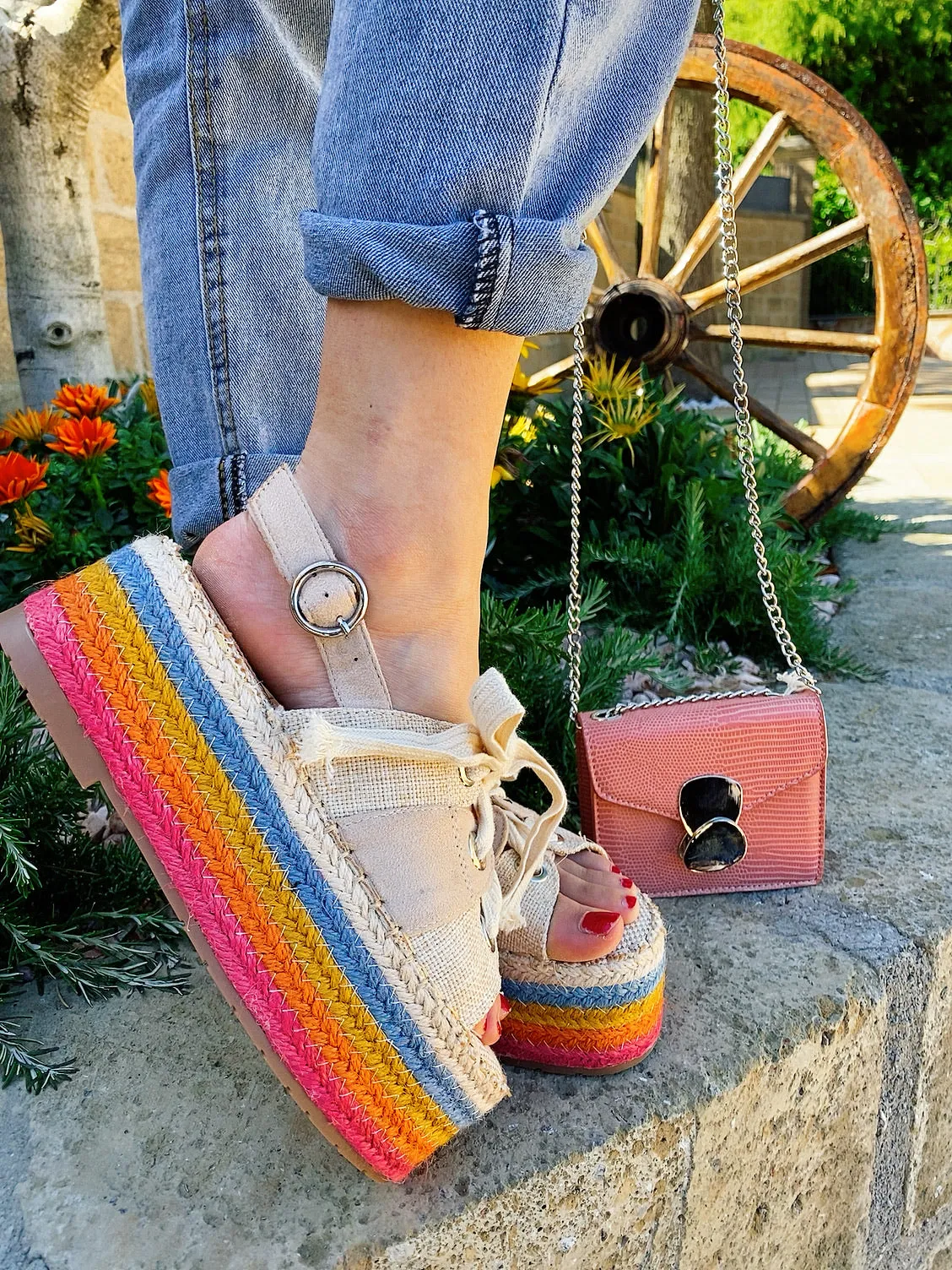 Sandalo multicolor