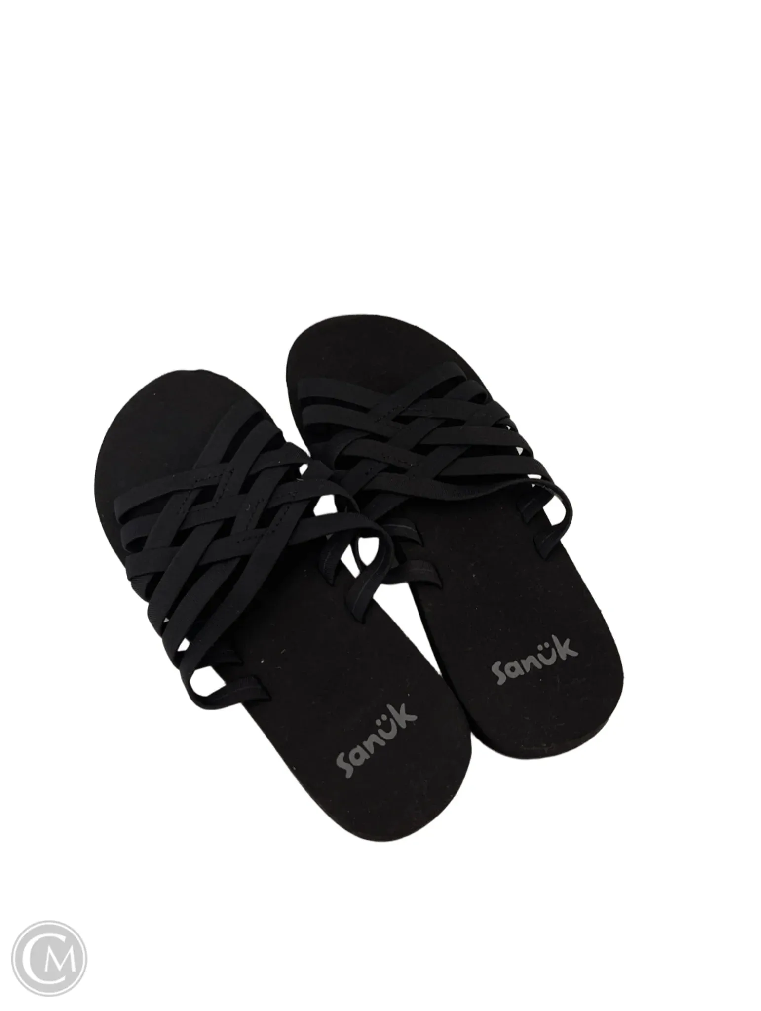 Sandals Flats By Sanuk In Black, Size: 5