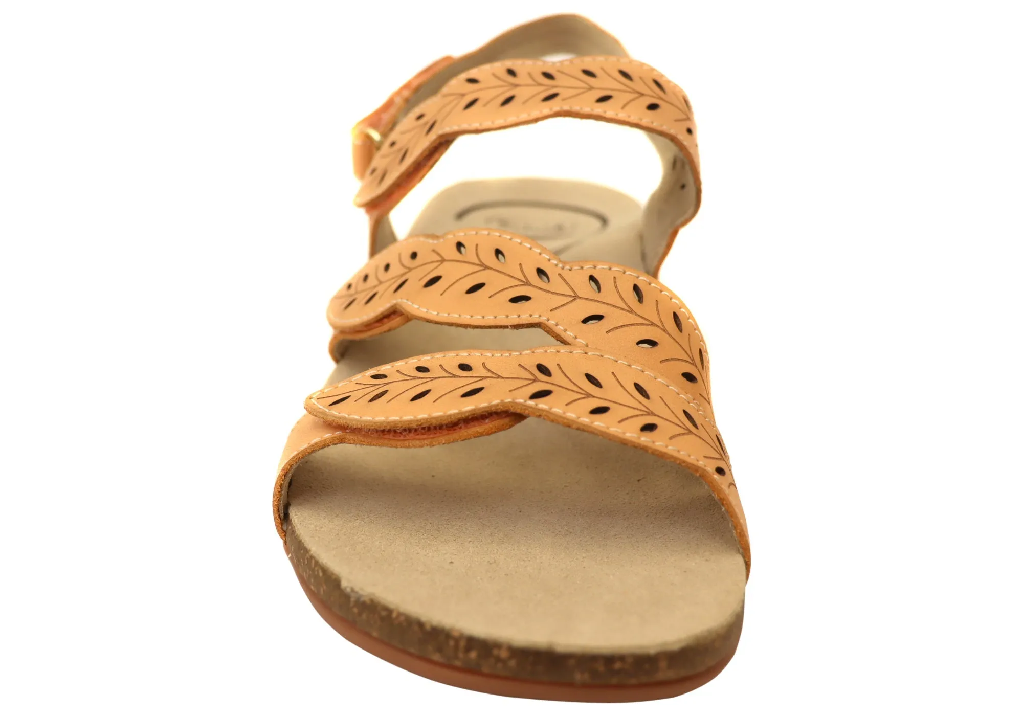 Scholl Orthaheel Able II Womens Comfortable Supportive Leather Sandals