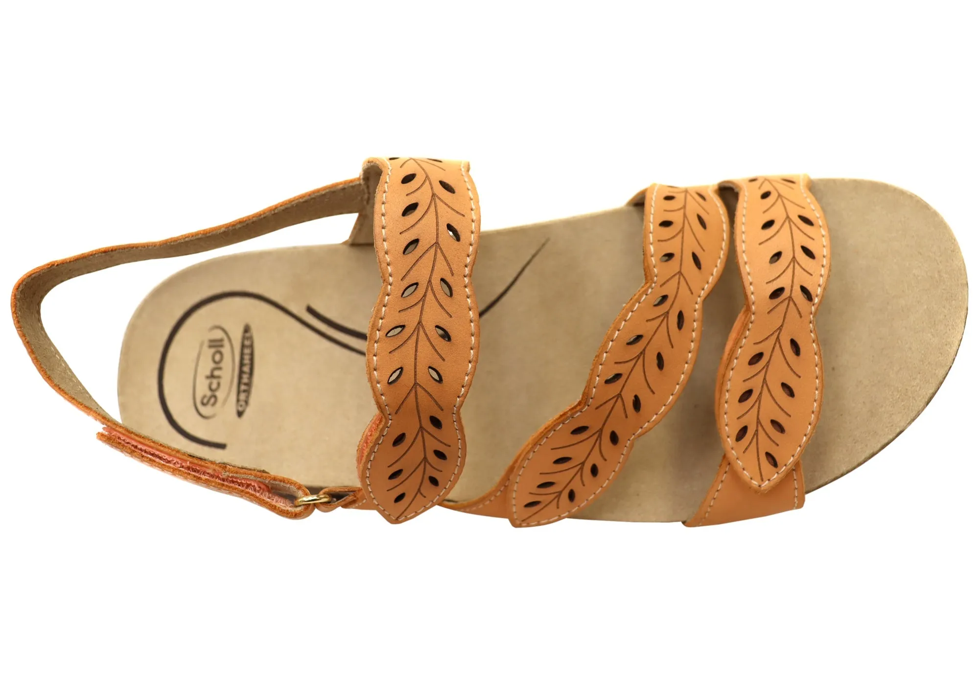 Scholl Orthaheel Able II Womens Comfortable Supportive Leather Sandals
