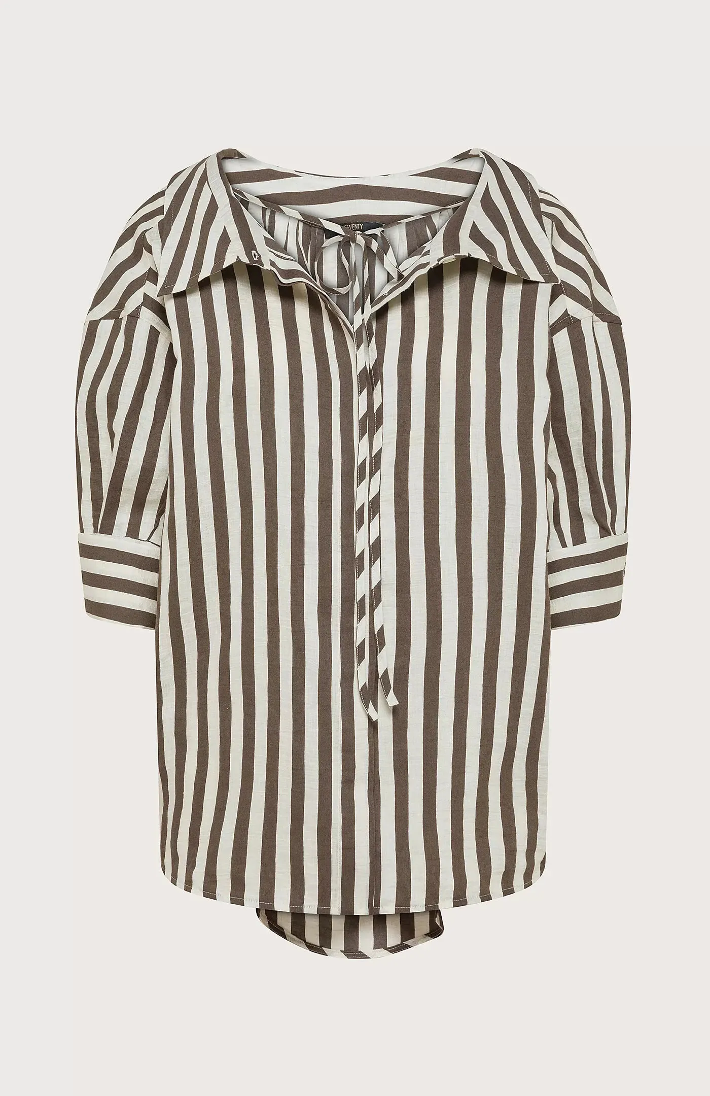 SEVENTY VENEZIA - CRINKLE STRIPE SHIRT
